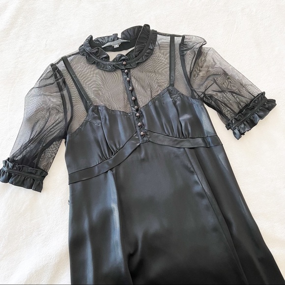Marc Jacobs 100% Silk 1930s Victorian Style A-Line Dress - Picture 5 of 8